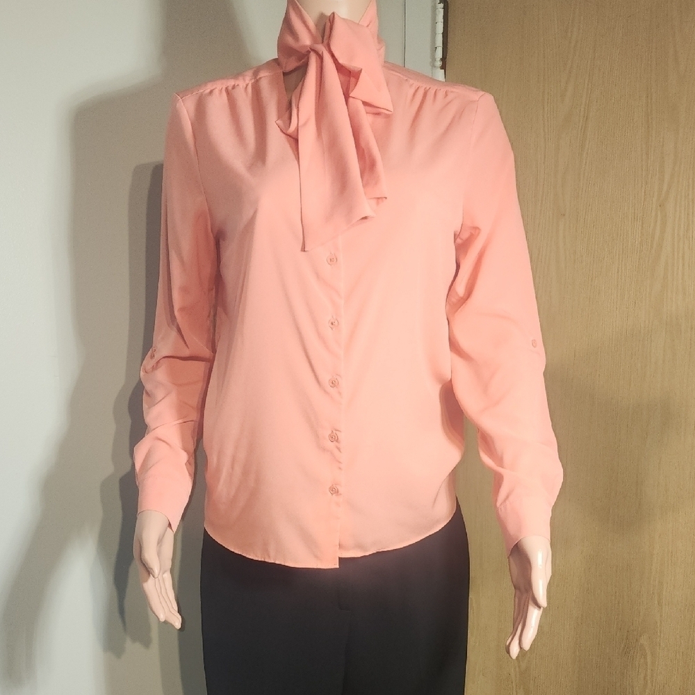 Banana Republic Pink Long Sleeve Button Down Blouse